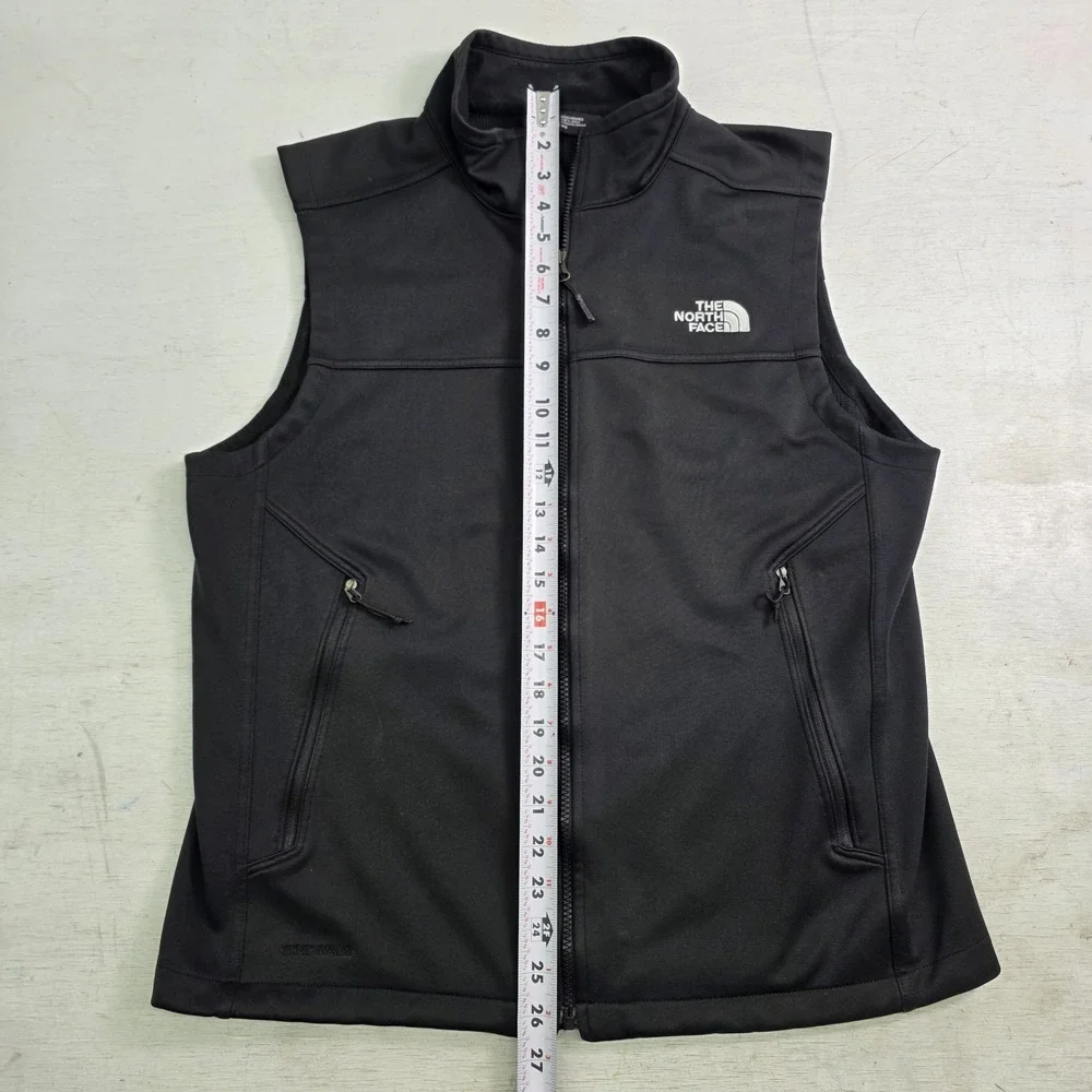 The North Face Windwall Ridge Line Soft Shell Bee Embroidered Vest‎ Men's M EUC